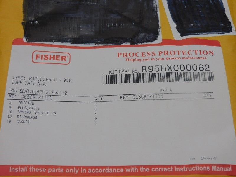 FISHER R95HX000062 NSMP
