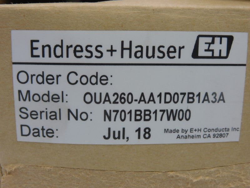 ENDRESS+HAUSER OUA260-AA1D07B1A3A NSMP