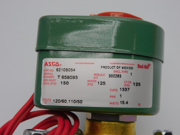 ASCO 8210B054 110/120V 125-150PSI 1" NSNP