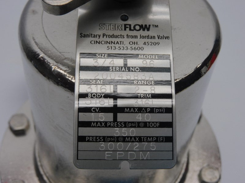 STERIFLOW 96 350PSI 3/4" NSNP
