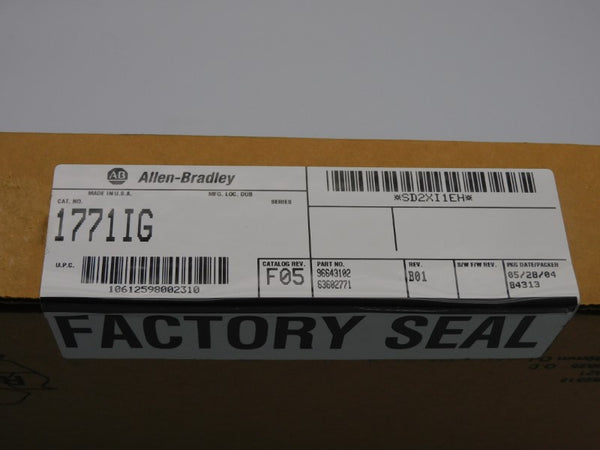 ALLEN BRADLEY 1771-IG REV. B01 DATE: 2004 NSFS