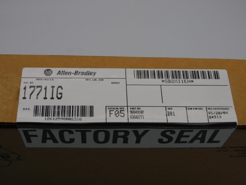 ALLEN BRADLEY 1771-IG REV. B01 DATE: 2004 NSFS