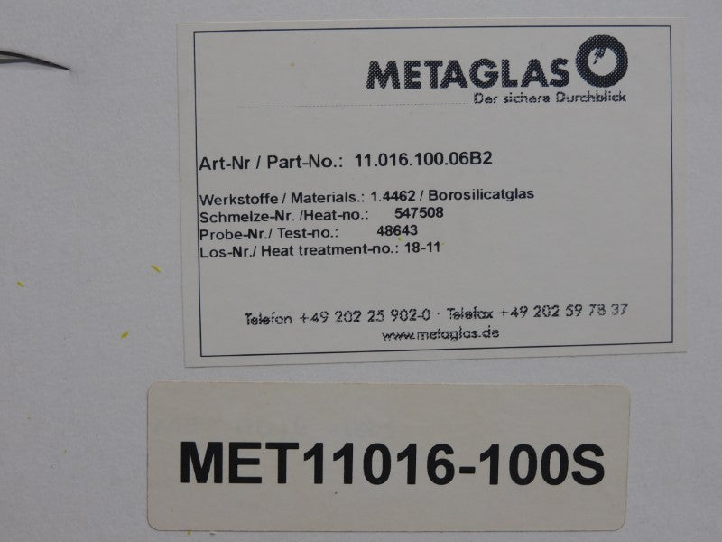 METAGLAS 11.016.100.06B2 8.75" NSMP