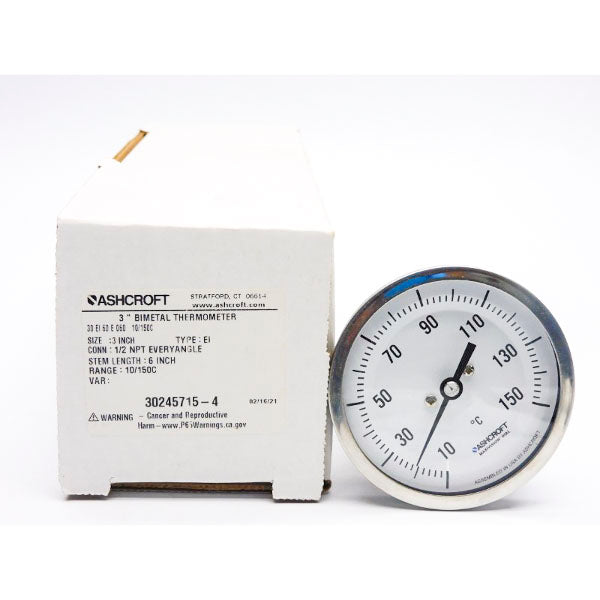 ASHCROFT 30EI60E060 10/150'C NSMP
