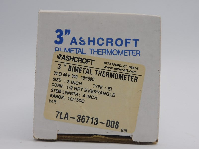 ASHCROFT 30EI60E040 10/150'C NSMP