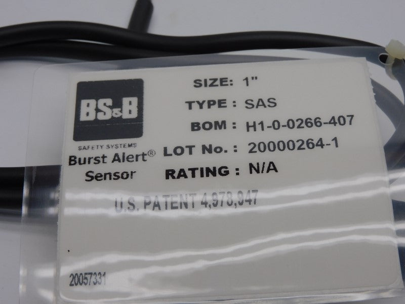 BS&B H1-0-0266-407 SAS 1" NSNP