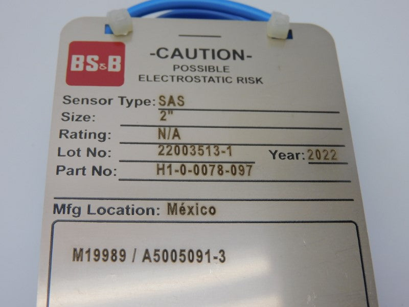 BS&B H1-0-0078-097 SAS 2" NSNP