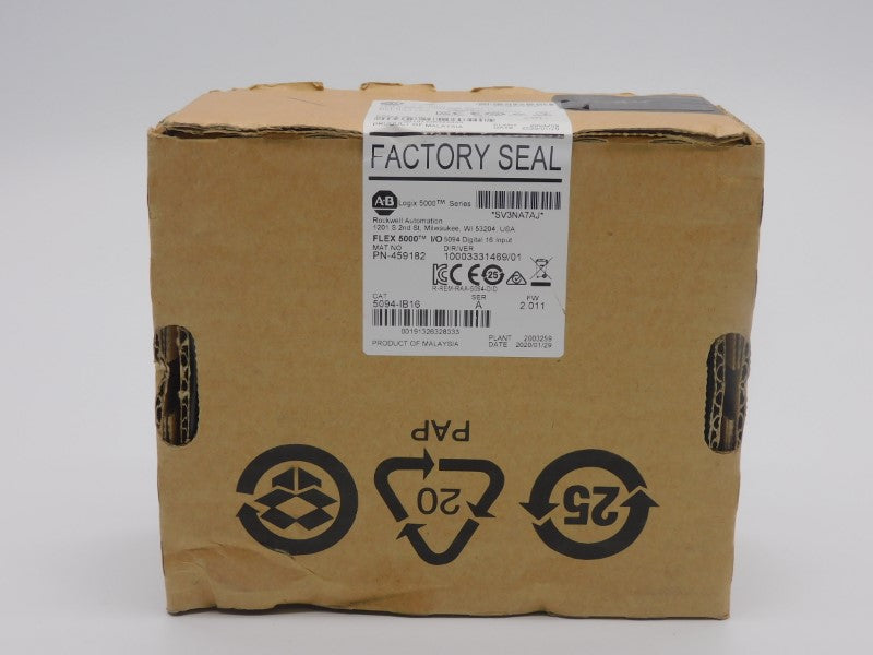 ALLEN BRADLEY 5094-IB16 SER. A F/W 2.011 VER. 01 DATE: 2020 NSFS