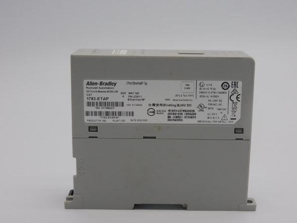 ALLEN BRADLEY 1783-ETAP SER. A F/W 2.002 24VDC NSNP