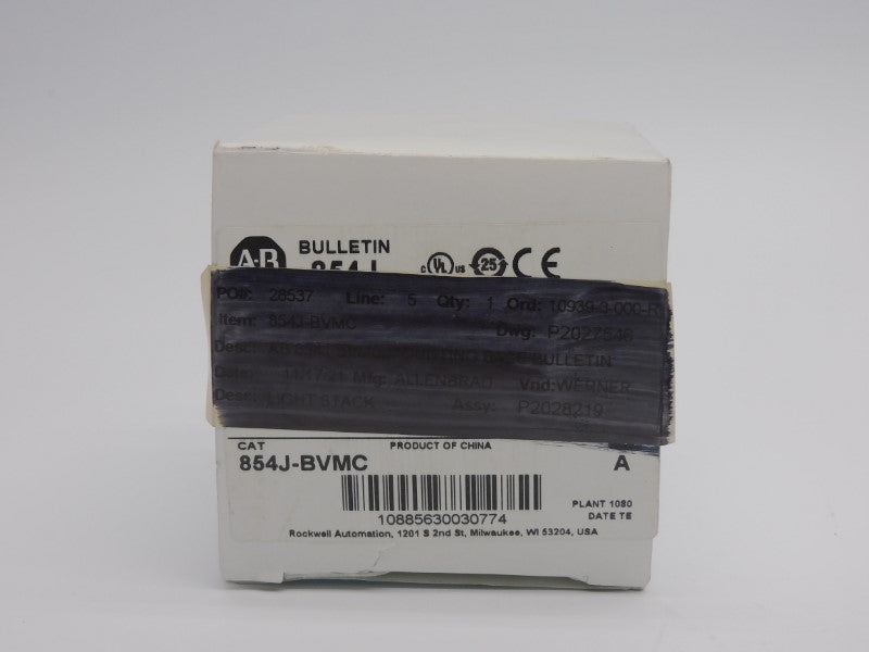 ALLEN BRADLEY 854J-BVMC SER. A 250VAC/DC (WH) NSMP