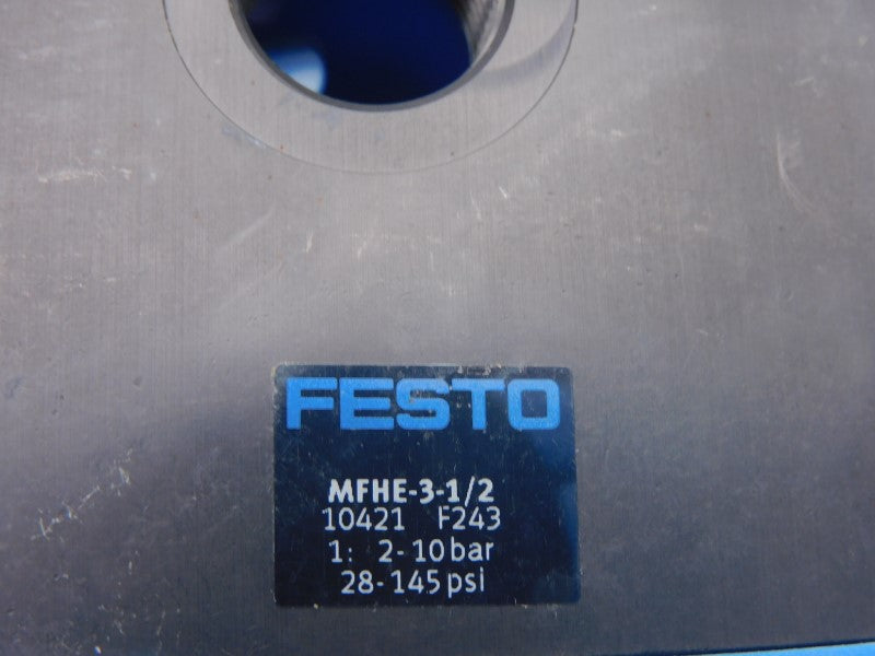 FESTO MFHE-3-1/2 10421 28-145PSI NSNP
