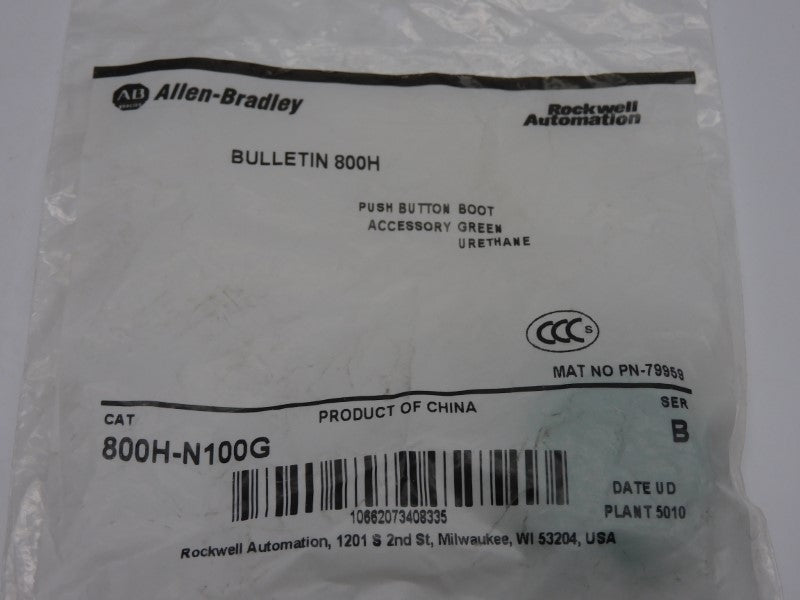 ALLEN BRADLEY 800H-N100G SER. B NSMP