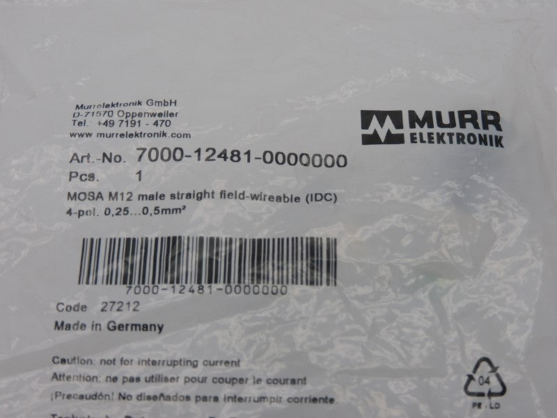 MURR ELEKTRONIK 7000-12481-0000000 NSMP