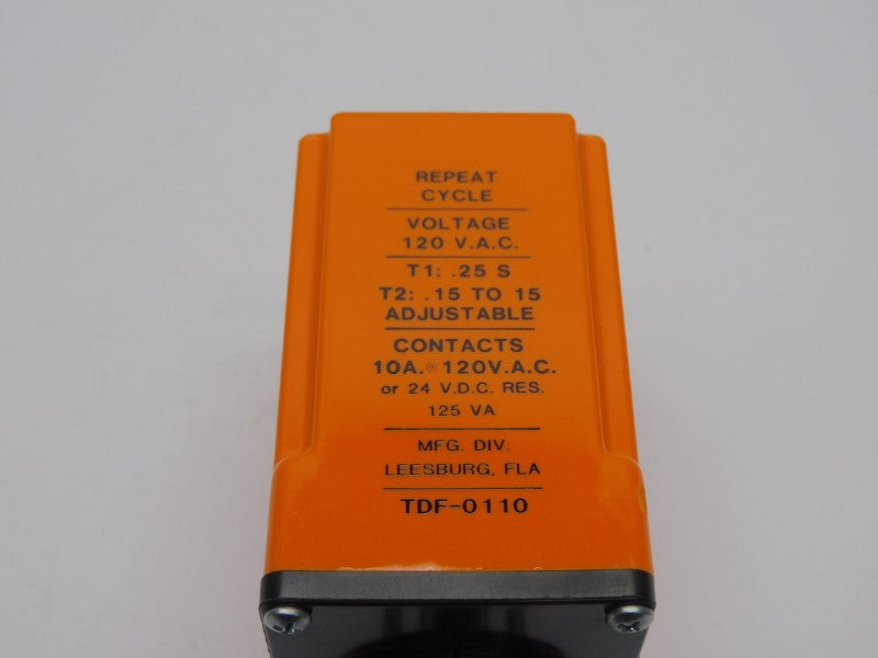 DIVERSIFIED ELECTRONICS TDF-0110 120VAC 10A .15-15S UNMP