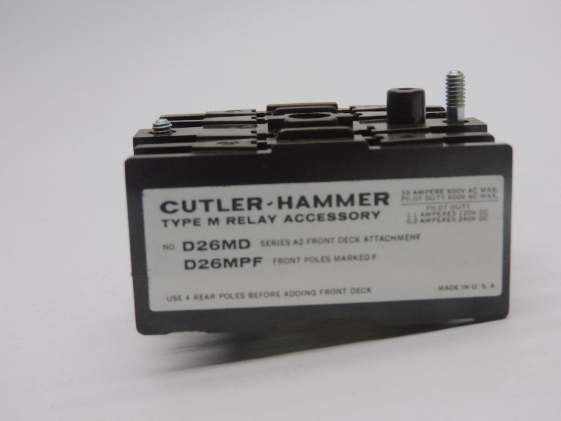 CUTLER HAMMER D26MD SER. A2 600VAC 10A NSNP