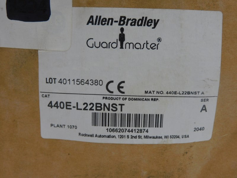 ALLEN BRADLEY 440E-L22BNST SER. A 500V 10A (BR/WH) NSMP