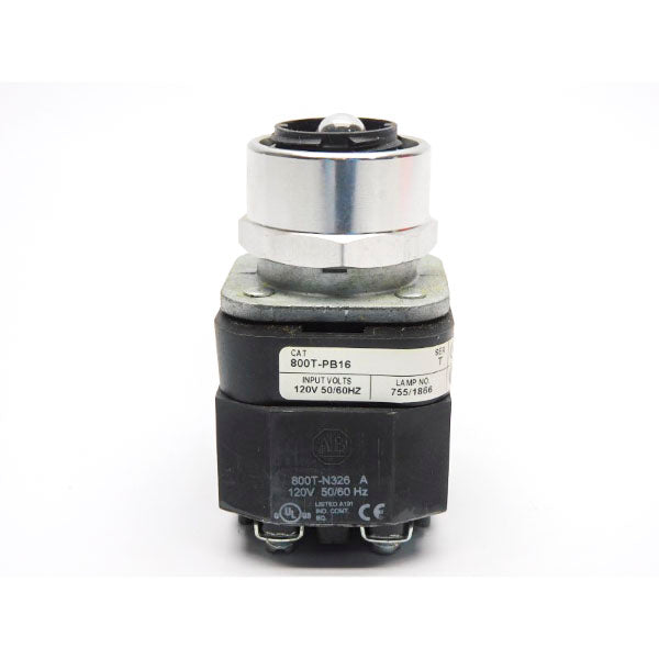 ALLEN BRADLEY 800T-PB16 SER. T 120V UNMP