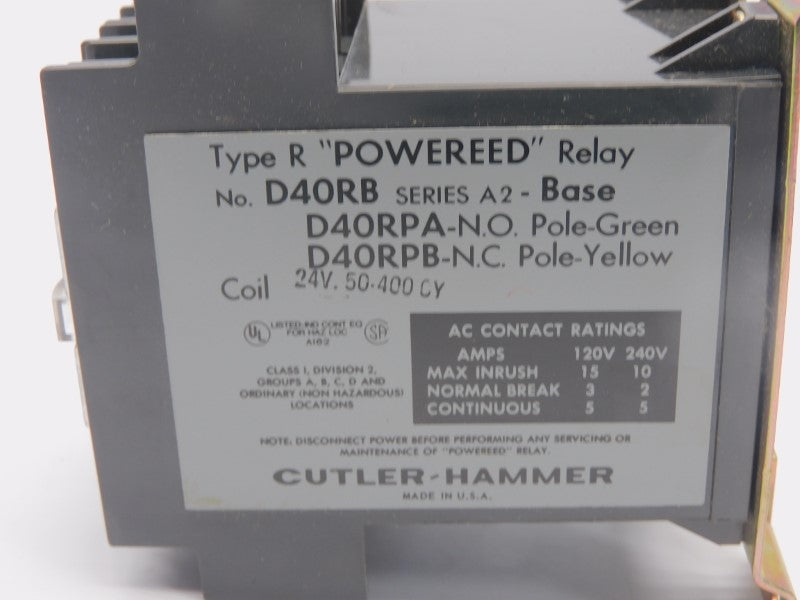 CUTLER HAMMER D40RBT SER. A2 24V NSNP