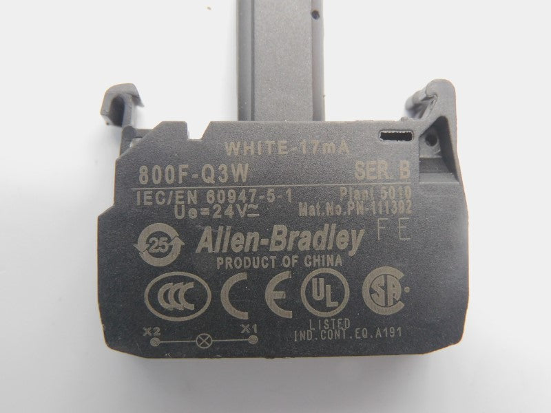ALLEN BRADLEY 800F-Q3W SER. B 24V NSNP