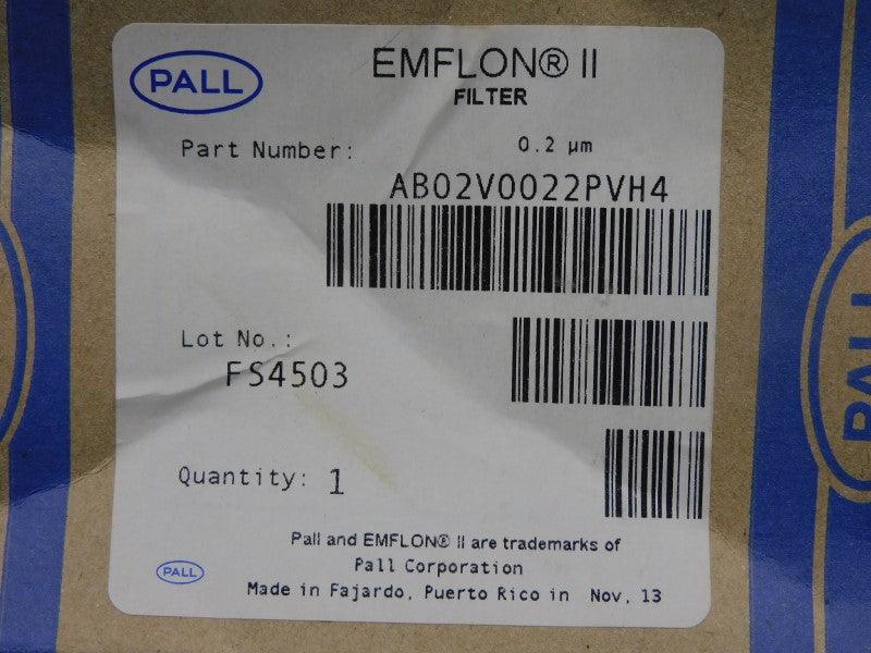 PALL AB02V0022PVH4 NSMP