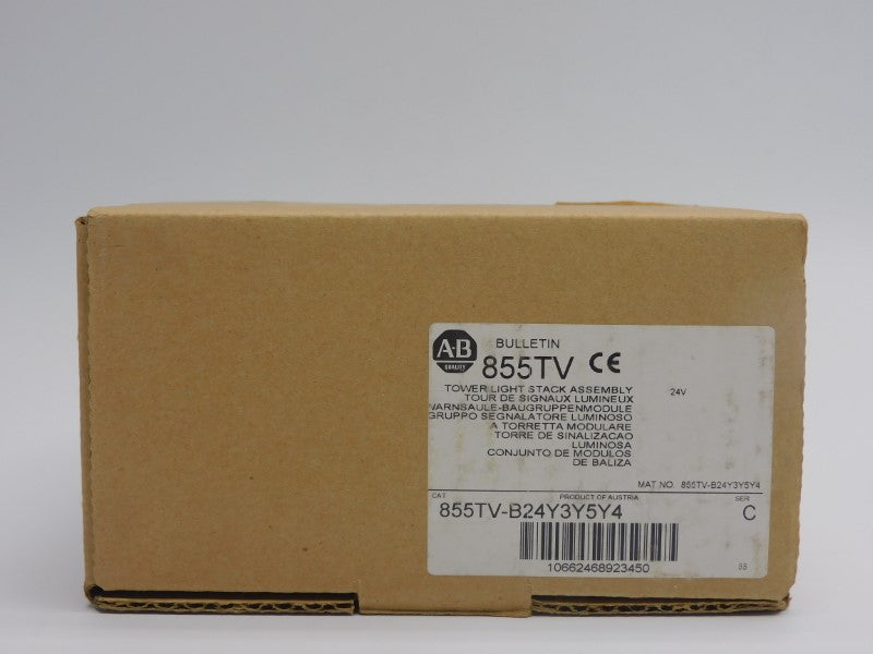 ALLEN BRADLEY 855TV-B24Y3Y5Y4 SER. C 24V (BR/WH) (AS PICTURED) NSMP