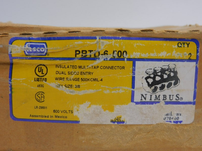 ILSCO PBTD-6-500 600V (PKG OF 2) NSMP