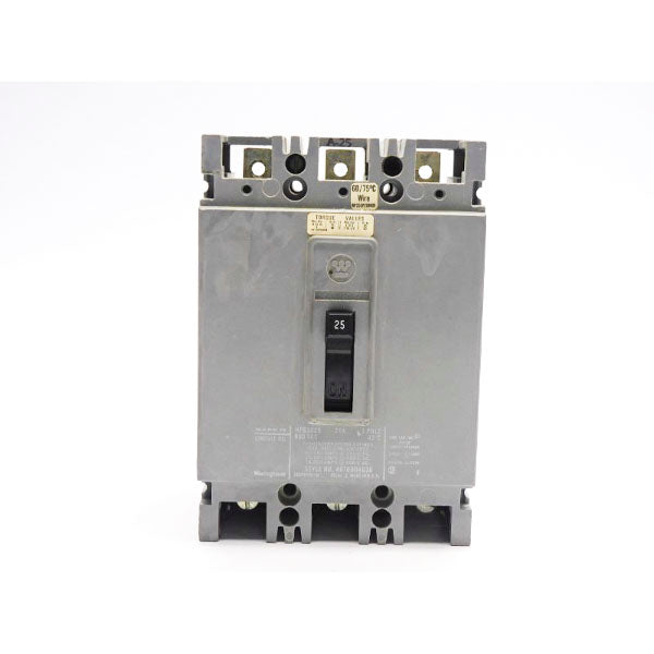 WESTINGHOUSE HFB3025 600VAC 25A UNMP