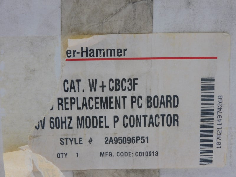 CUTLER HAMMER W+CBC3F 120V NSFS