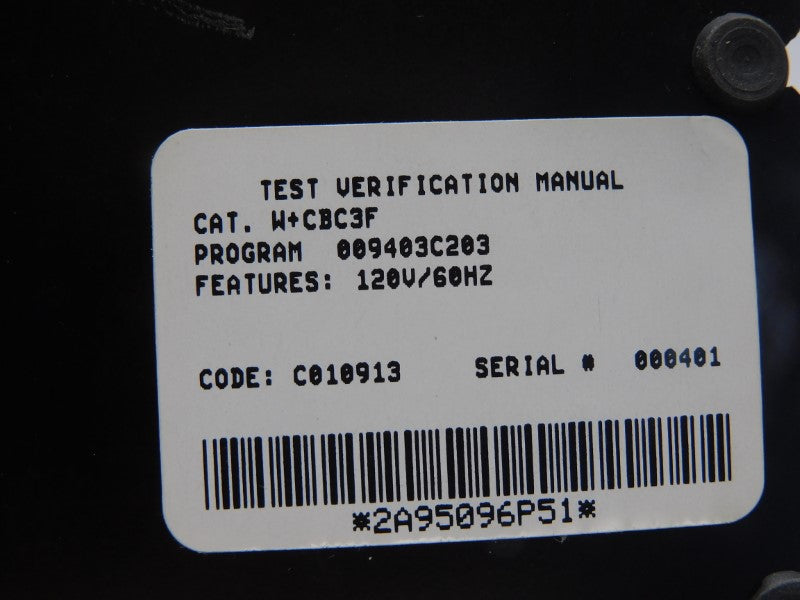 CUTLER HAMMER W+CBC3F 120V NSMP