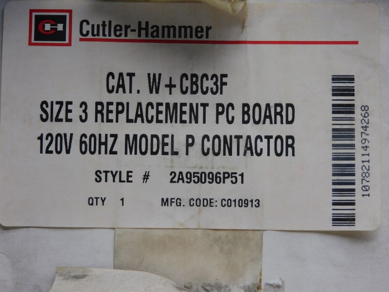 CUTLER HAMMER W+CBC3F 120V NSMP