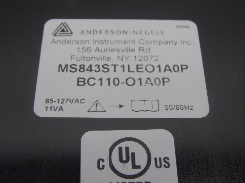 ANDERSON-NEGELE MS843ST1LEO1A0P BC110-O1A0P 85-127VAC NSNP