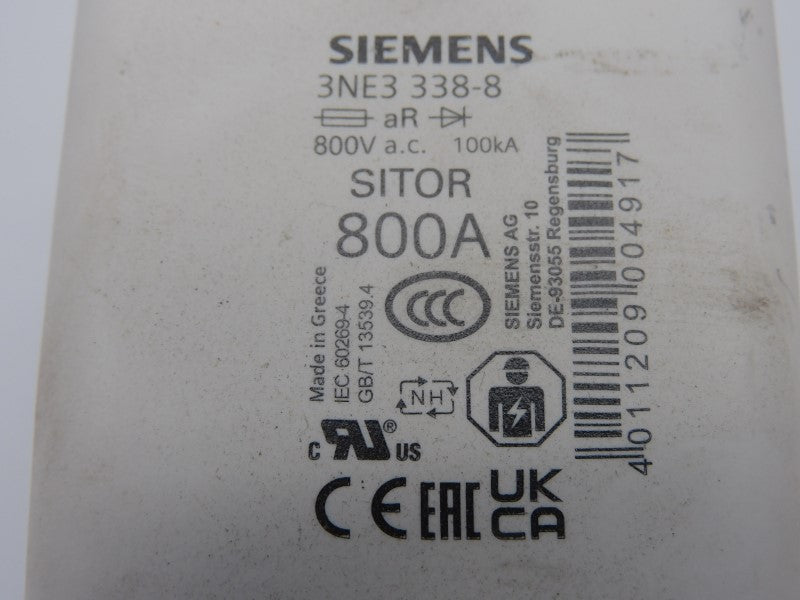 SIEMENS 3NE3338-8 800VAC 800A NSNP