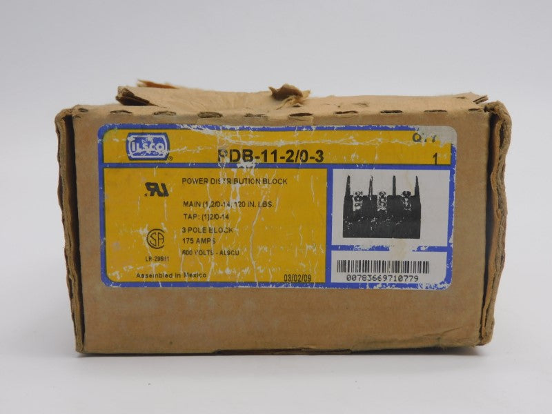 ILSCO PDB-11-2/0-3 600V 175A NSMP