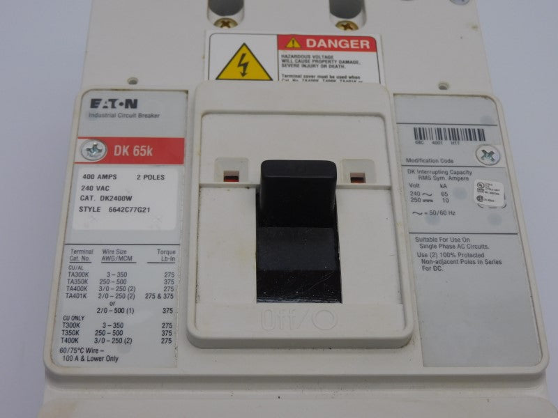 EATON DK2400W 240VAC 400A UNMP