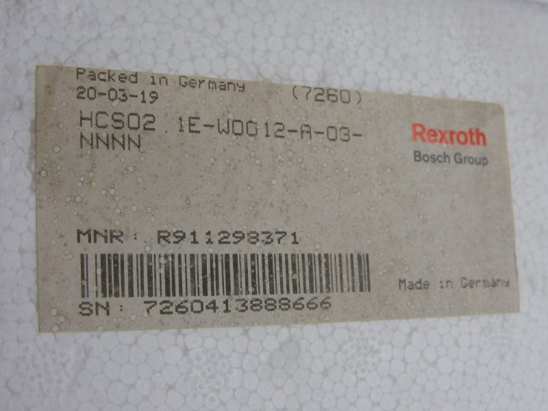 REXROTH HCS02.1E-W0012-A-03-NNNN R911298371 0-530V 6A NSMP