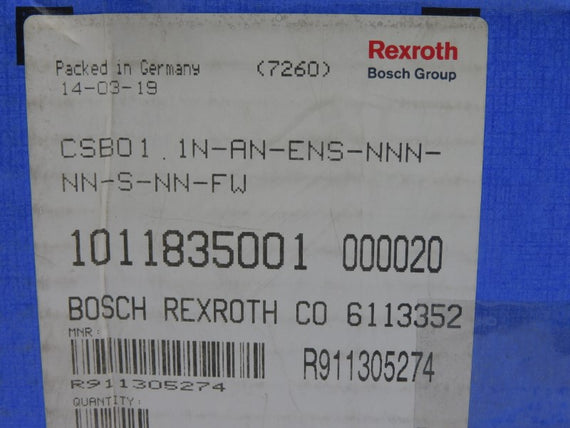 REXROTH CSB01.1N-AN-ENS-NNN-NN-S-NN-FW R911305274 NSMP