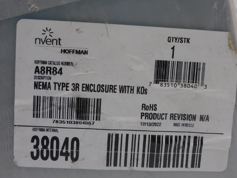NVENT HOFFMAN A8R84 NSMP