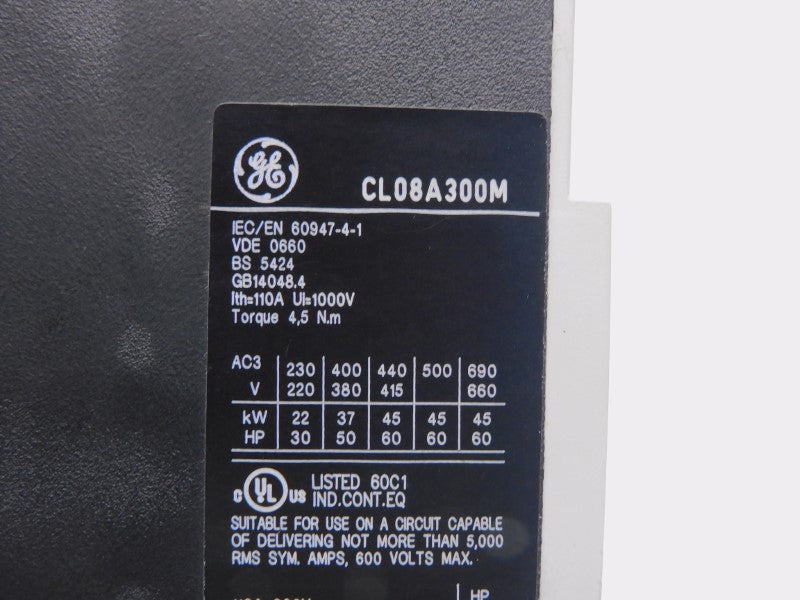 GENERAL ELECTRIC CL08A300M 110-115V 110A UNMP