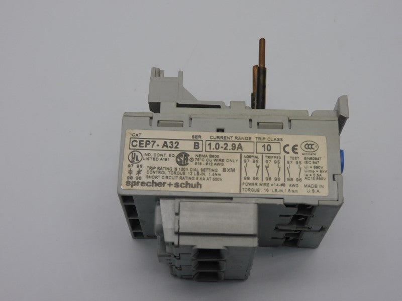 SPRECHER+SCHUH CEP7-A32 SER. B 690V 1.0-2.9A UNMP