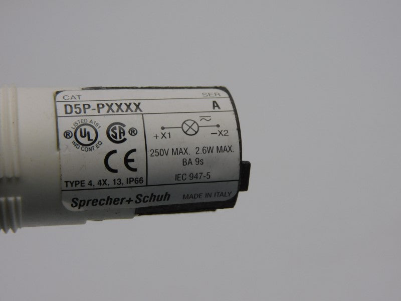 SPRECHER+SCHUH D5P-PXXXX SER. A 250V NSNP