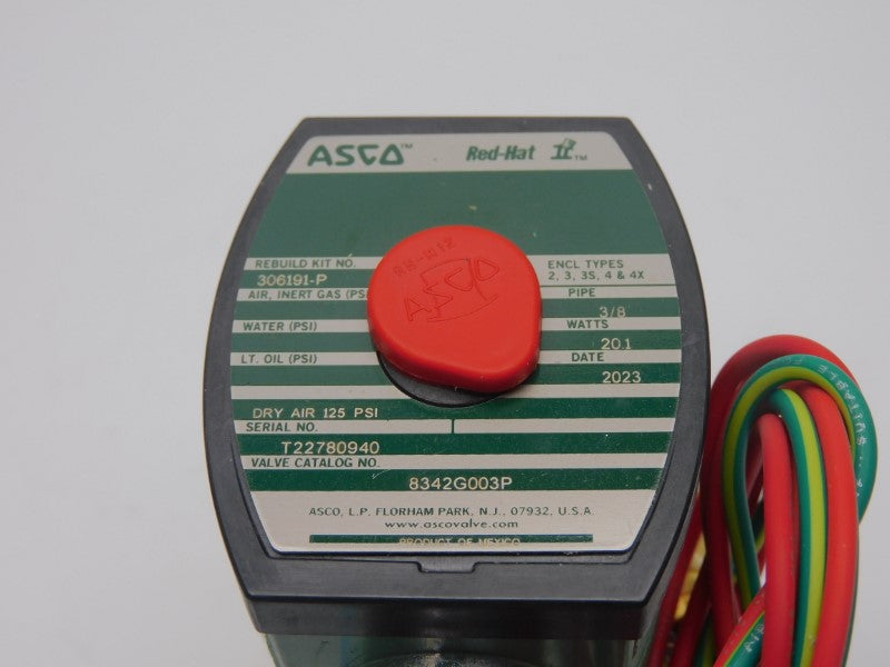ASCO 8342G003P 120V 125PSI 3/8" NSMP