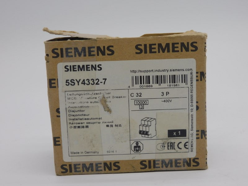 SIEMENS 5SY4332-7 400V 32A NSMP