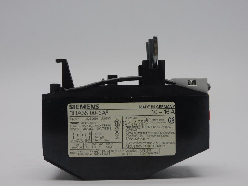 SIEMENS 3UA5500-2A* 690V 10-16A NSMP
