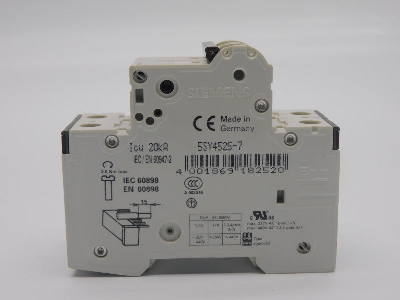 SIEMENS 5SY4525-7 230V 25A NSNP