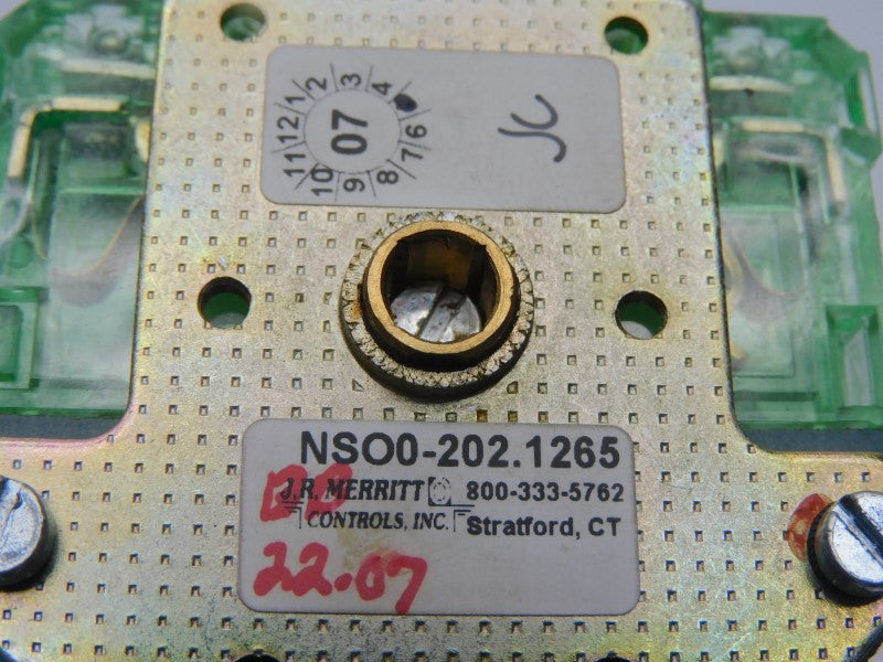 J.R. MERRITT CONTROLS NSO0-202.1265 NSNP