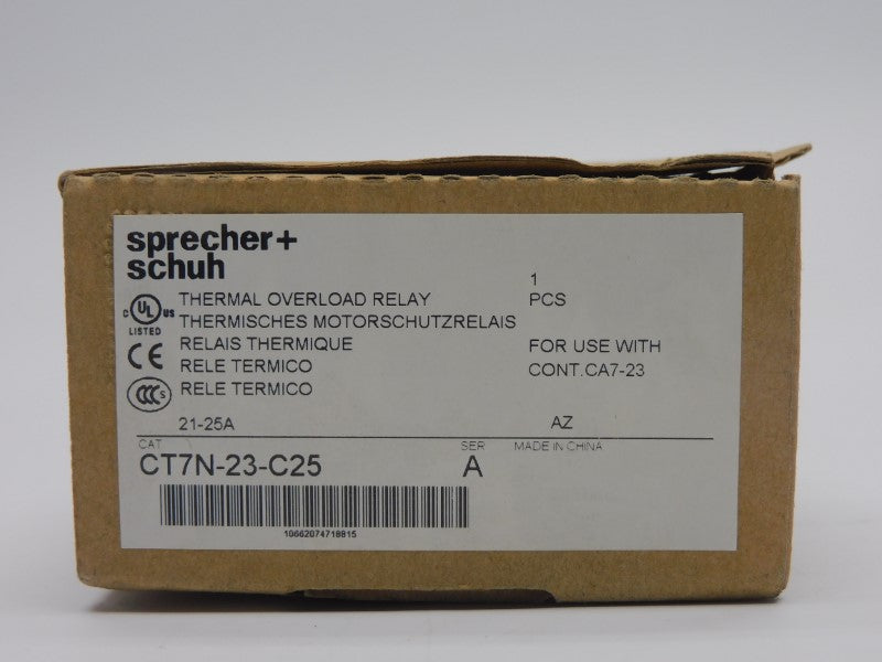 SPRECHER+SCHUH CT7N-23-C25 SER. A 690V 21-25A NSMP