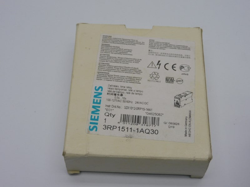 SIEMENS 3RP1511-1AQ30 100-127VAC 0.5S-10S NSMP