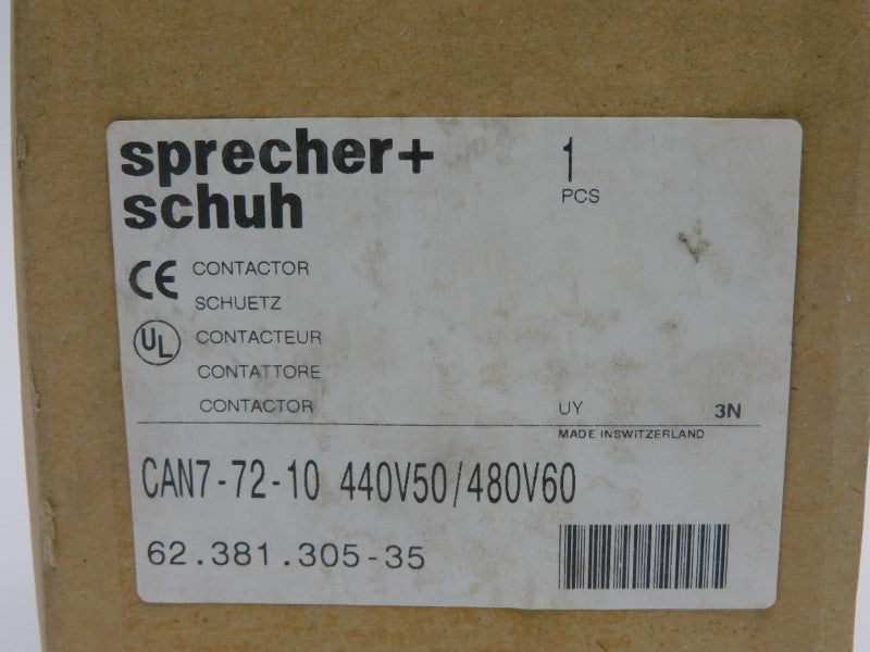SPRECHER+SCHUH CAN7-72-10 440/480V 100A NSMP