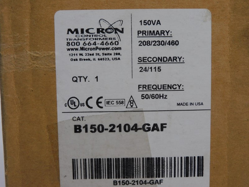 MICRON B150-2104-GAF 460V NSMP