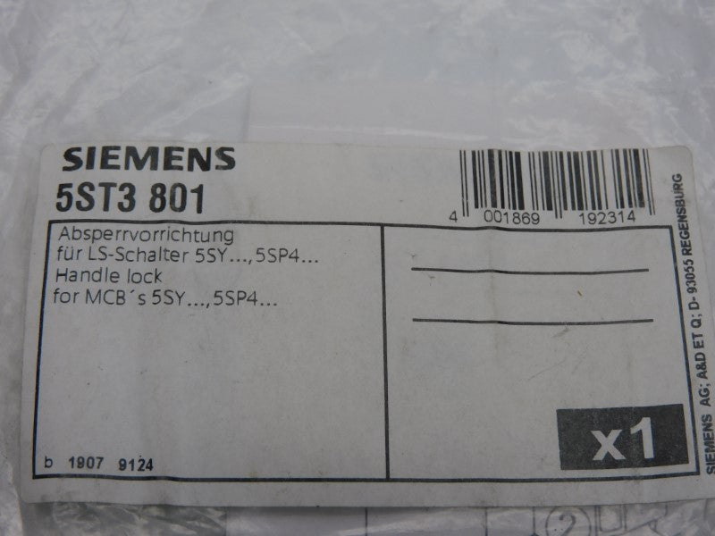 SIEMENS 5ST3801 NSMP